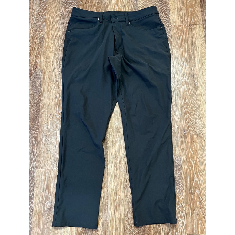 Lululemon Mens Pants 36x30 Gray ABC Performance Stretch 5 Pocket Pant - Picture 3 of 6